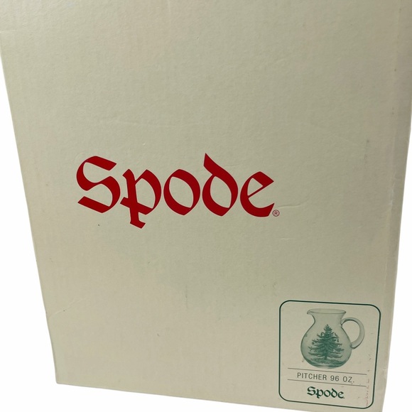 Spode Christmas Tree Holiday Glass 96 oz. Pitcher - Picture 5 of 5
